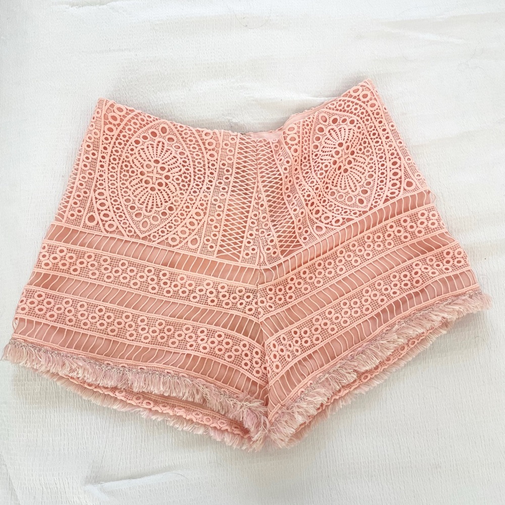 Alexis pink high waist shorts